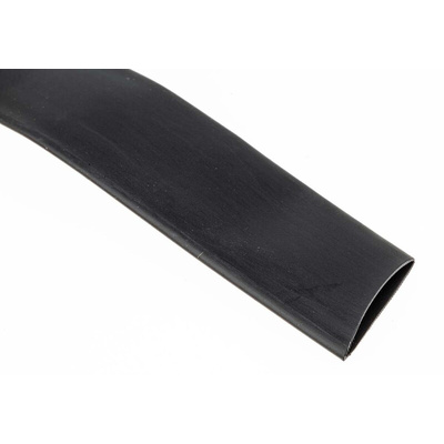 TE Connectivity Halogen Free Heat Shrink Tubing, Black 12.7mm Sleeve Dia. x 6m Length 2:1 Ratio, CGPT Series