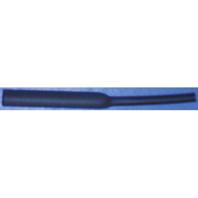 RS PRO Halogen Free Heat Shrink Tubing, Black 25.4mm Sleeve Dia. x 1.2m Length 2:1 Ratio