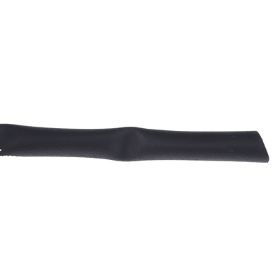 TE Connectivity Heat Shrink Tubing, Black 6.4mm Sleeve Dia. x 10m Length 2:1 Ratio, DR-25 Series