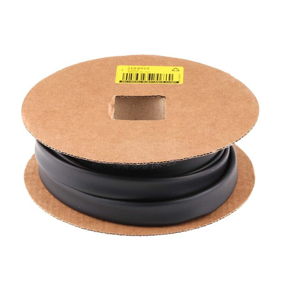 TE Connectivity Heat Shrink Tubing, Black 9.5mm Sleeve Dia. x 10m Length 2:1 Ratio, DR-25 Series