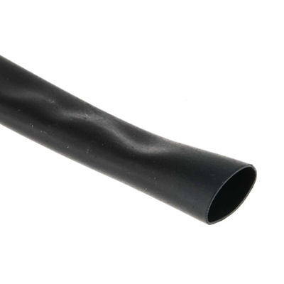 TE Connectivity Heat Shrink Tubing, Black 9.5mm Sleeve Dia. x 10m Length 2:1 Ratio, DR-25 Series