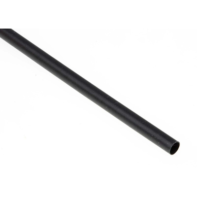 TE Connectivity Heat Shrink Tubing, Black 3mm Sleeve Dia. x 1.2m Length 3:1 Ratio, RNF-3000 Series