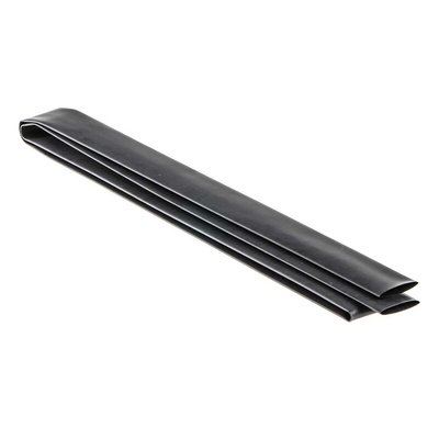 TE Connectivity Heat Shrink Tubing, Black 18mm Sleeve Dia. x 1.2m Length 3:1 Ratio, RNF-3000 Series