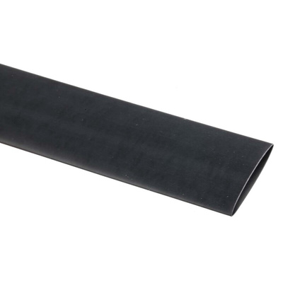 TE Connectivity Heat Shrink Tubing, Black 18mm Sleeve Dia. x 1.2m Length 3:1 Ratio, RNF-3000 Series