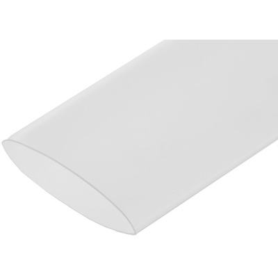 TE Connectivity Heat Shrink Tubing, Clear 24mm Sleeve Dia. x 1.2m Length 3:1 Ratio, RNF-3000 Series