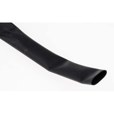 TE Connectivity Heat Shrink Tubing, Black 7.1mm Sleeve Dia. x 8m Length 2:1 Ratio, VERSAFIT Series