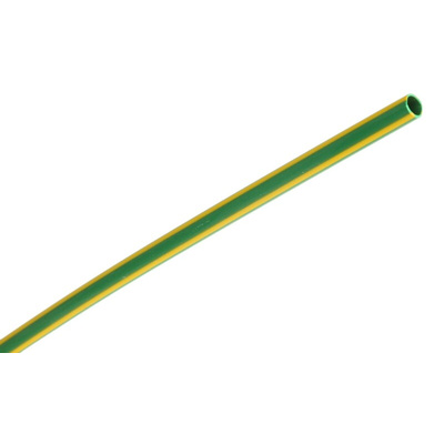 RS PRO Halogen Free Heat Shrink Tubing, Green 3.2mm Sleeve Dia. x 1.2m Length 2:1 Ratio