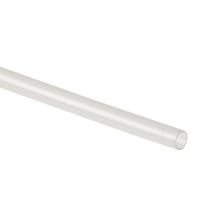 TE Connectivity Heat Shrink Tubing, Clear 1.6mm Sleeve Dia. x 1.2m Length 2:1 Ratio, KYNAR Series
