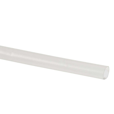 TE Connectivity Heat Shrink Tubing, Clear 3.2mm Sleeve Dia. x 1.2m Length 2:1 Ratio, KYNAR Series
