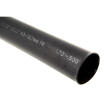 TE Connectivity Adhesive Lined Heat Shrink Tubing, Black 43.1mm Sleeve Dia. x 304.8mm Length 3:1 Ratio, SST Series