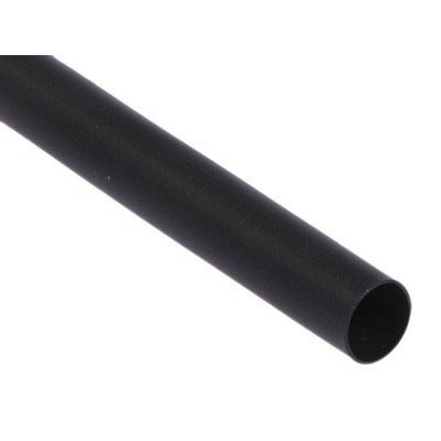 TE Connectivity Adhesive Lined Heat Shrink Tubing, Black 6mm Sleeve Dia. x 1.2m Length 3:1 Ratio, ATUM Series