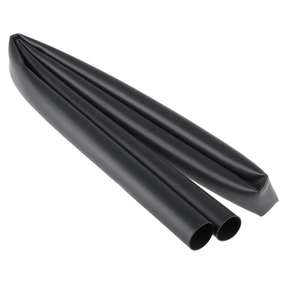 TE Connectivity Adhesive Lined Heat Shrink Tubing, Black 19mm Sleeve Dia. x 1.2m Length 3:1 Ratio, ATUM Series