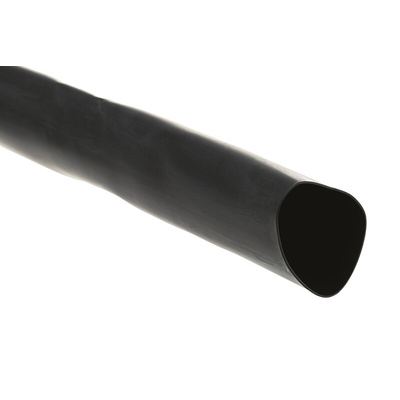 TE Connectivity Adhesive Lined Heat Shrink Tubing, Black 40mm Sleeve Dia. x 1.2m Length 3:1 Ratio, ATUM Series