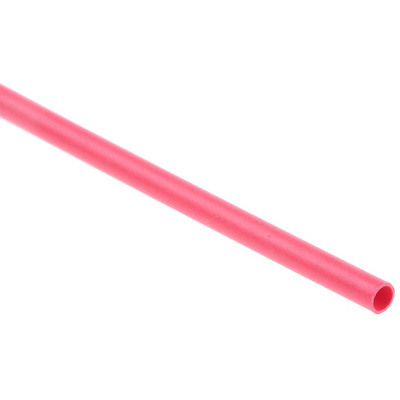 TE Connectivity Heat Shrink Tubing, Red 1.6mm Sleeve Dia. x 1.2m Length 2:1 Ratio, RNF-100 Series