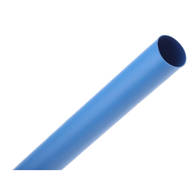 TE Connectivity Heat Shrink Tubing, Blue 9.5mm Sleeve Dia. x 1.2m Length 2:1 Ratio, RNF-100 Series