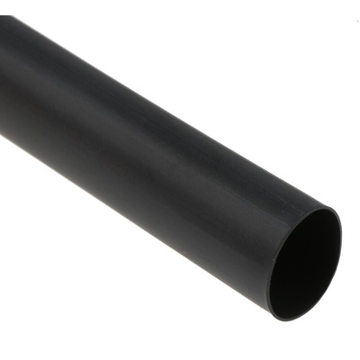 TE Connectivity Adhesive Lined Heat Shrink Tubing, Black 12mm Sleeve Dia. x 1.2m Length 4:1 Ratio, HTAT Series