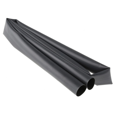 TE Connectivity Adhesive Lined Heat Shrink Tubing, Black 24mm Sleeve Dia. x 1.2m Length 4:1 Ratio, HTAT Series