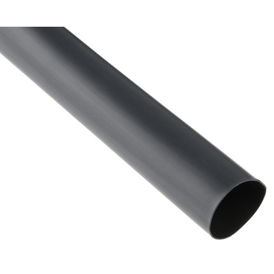 TE Connectivity Adhesive Lined Heat Shrink Tubing, Black 24mm Sleeve Dia. x 1.2m Length 4:1 Ratio, HTAT Series