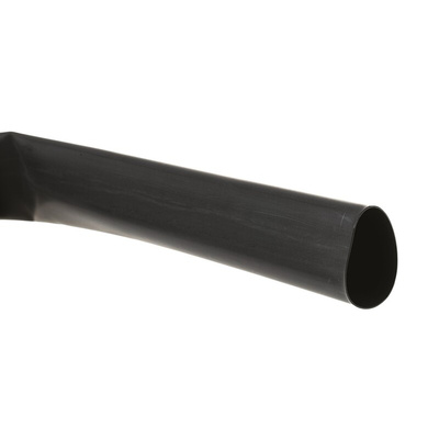 TE Connectivity Adhesive Lined Heat Shrink Tubing, Black 32mm Sleeve Dia. x 1.2m Length 4:1 Ratio, HTAT Series