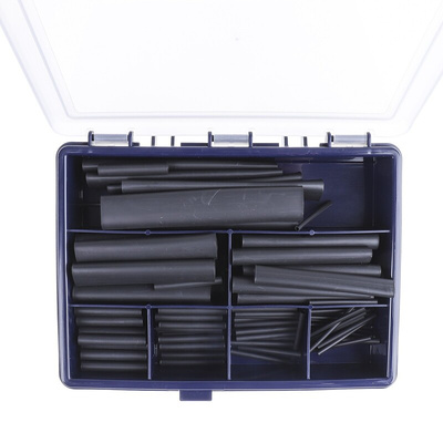 TE Connectivity Heat Shrink Tubing, Black 1.6mm Sleeve Dia. x 35mm Length 2:1 Ratio, LSTT Series