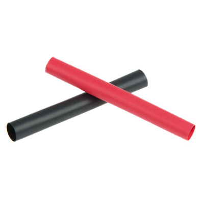 TE Connectivity Heat Shrink Tubing, Black, Red 4.8mm Sleeve Dia. x 50mm Length 2:1 Ratio, RNF100 Series