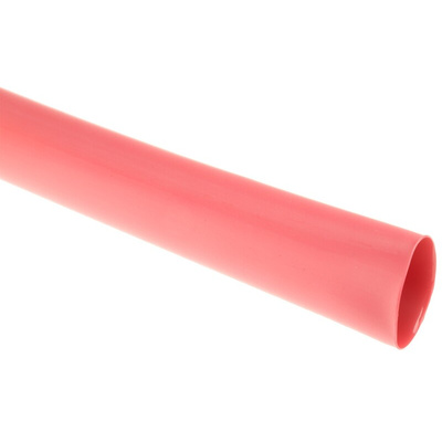 TE Connectivity Adhesive Lined Heat Shrink Tubing, Red 24mm Sleeve Dia. x 1.2m Length 4:1 Ratio, ATUM Series