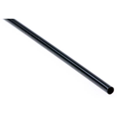 TE Connectivity Heat Shrink Tubing, Black 1.6mm Sleeve Dia. x 1.2m Length 2:1 Ratio, RW-175 Series