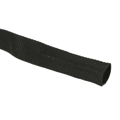 TE Connectivity Halogen Free Heat Shrink Tubing, Black 12mm Sleeve Dia. x 10m Length 2:1 Ratio, HFT5000 Series