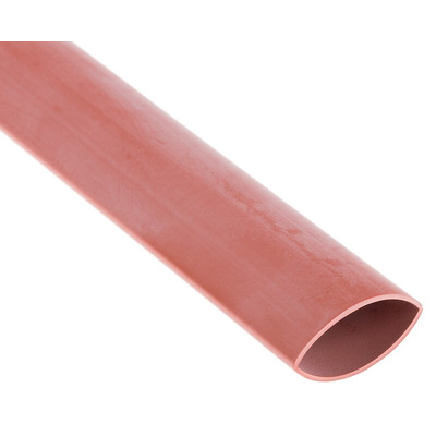 RS PRO Halogen Free Heat Shrink Tubing, Brown 12.7mm Sleeve Dia. x 1.2m Length 2:1 Ratio