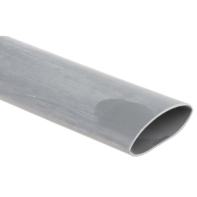 RS PRO Halogen Free Heat Shrink Tubing, Grey 25.4mm Sleeve Dia. x 1.2m Length 2:1 Ratio