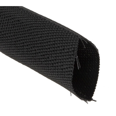 TE Connectivity Halogen Free Heat Shrink Tubing, Black 30mm Sleeve Dia. x 10m Length 2:1 Ratio, HFT5000 Series
