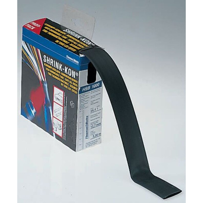 Thomas & Betts Heat Shrink Tubing Kit, Black 19.1mm Sleeve Dia. x 5m Length 2:1 Ratio, HSB Series