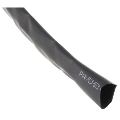 TE Connectivity Heat Shrink Tubing, Black 12.7mm Sleeve Dia. x 6m Length 2:1 Ratio, RW-200 Series