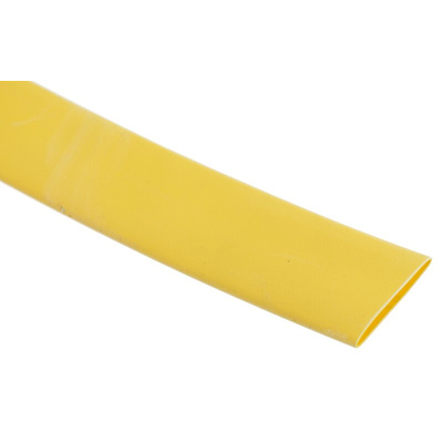 RS PRO Heat Shrink Tubing, Yellow 9.5mm Sleeve Dia. x 6m Length 2:1 Ratio