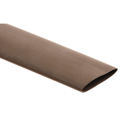 HellermannTyton Heat Shrink Tubing, Brown 12.7mm Sleeve Dia. x 200mm Length 3:1 Ratio, HIS-3 BAG Series