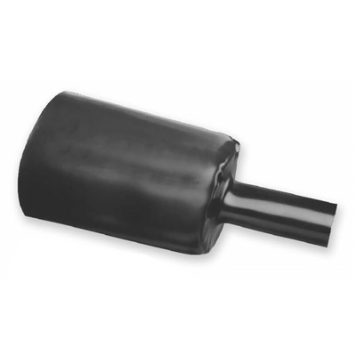 TE Connectivity Adhesive Lined Halogen Free Heat Shrink Tubing, Black 56mm Sleeve Dia. x 1.2m Length 4:1 Ratio, RHW