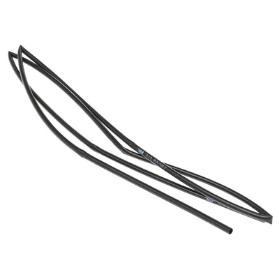 3M Heat Shrink Tubing, Black 3mm Sleeve Dia. x 1m Length 3:1 Ratio, GTI-3000 Series