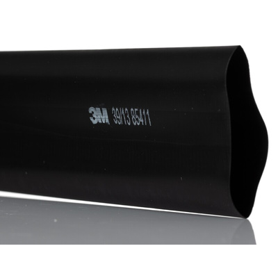 3M Halogen Free Heat Shrink Tubing, Black 39mm Sleeve Dia. x 1m Length 3:1 Ratio, GTI-3000 Series