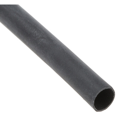 HellermannTyton Adhesive Lined Heat Shrink Tubing, Black 4mm Sleeve Dia. x 1.2m Length 4:1 Ratio, TA42 Series