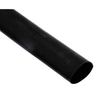 HellermannTyton Adhesive Lined Heat Shrink Tubing, Black 24mm Sleeve Dia. x 1.2m Length 4:1 Ratio, TA42 Series
