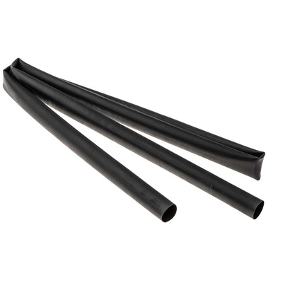 HellermannTyton Adhesive Lined Heat Shrink Tubing, Black 16mm Sleeve Dia. x 1.2m Length 4:1 Ratio, TA42 Series