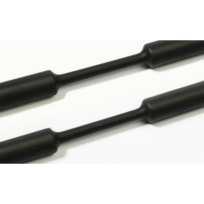 HellermannTyton Heat Shrink Tubing, Black 18mm Sleeve Dia. x 5m Length 3:1 Ratio, TF31 Series