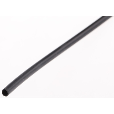 HellermannTyton Heat Shrink Tubing, Black 2.4mm Sleeve Dia. x 5m Length 2:1 Ratio, LVR Series