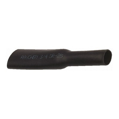 TE Connectivity Heat Shrink Tubing, Black 3.2mm Sleeve Dia. x 150m Length 2:1 Ratio, DR-25-TW Series