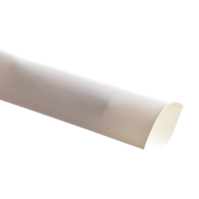 TE Connectivity Heat Shrink Tubing, White 18mm Sleeve Dia. x 1.2m Length 3:1 Ratio, RNF-3000 Series