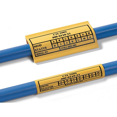 HellermannTyton Heat Shrink Tubing, Yellow 4.8mm Sleeve Dia. x 22m Length 3:1 Ratio