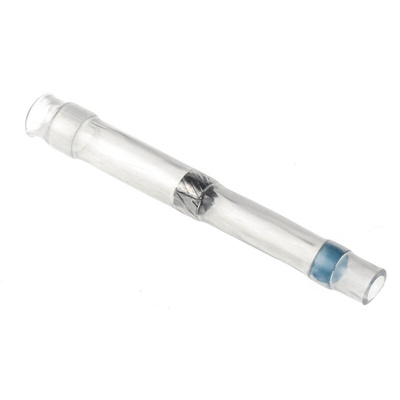 TE Connectivity Transparent Polyolefin Solder Sleeve 26mm Length 0.4 → 1.7mm Cable Diameter