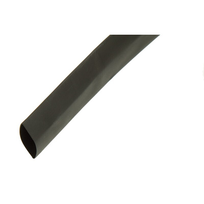 HellermannTyton Heat Shrink Tubing, Black 12.7mm Sleeve Dia. x 5m Length 2:1 Ratio, HIS-PACK Series