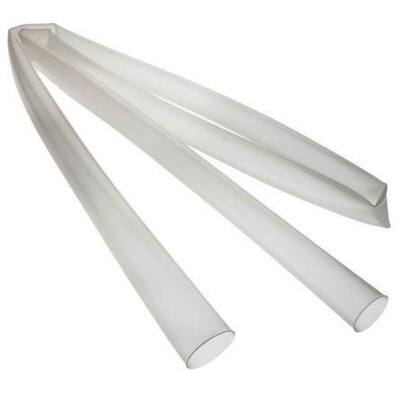 HellermannTyton Heat Shrink Tubing, Clear 38.1mm Sleeve Dia. x 1.2m Length 2:1 Ratio, TK20 Series