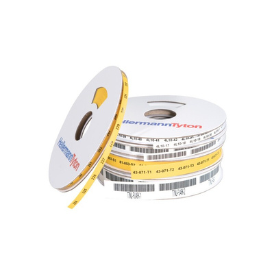 HellermannTyton Halogen Free Heat Shrink & Cold Shrink Sleeve, Yellow 2.4mm Sleeve Dia. x 144m Length 2:01 Ratio, TLFX